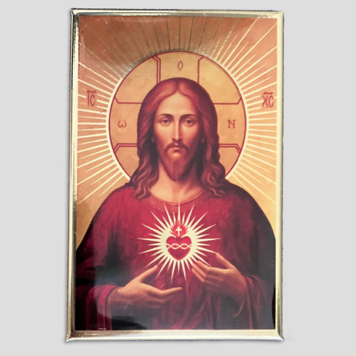 Magnet icône doré du Sacré-Cœur